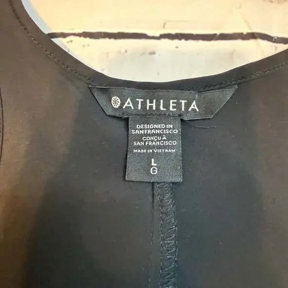 Athleta Presidio Dress Black High Low Racerback Maxi Dress - Picture 2 of 7